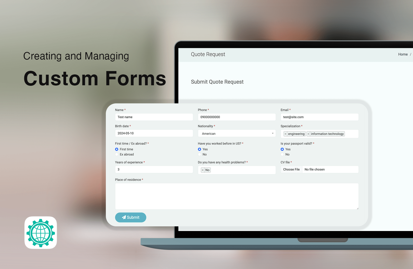 Creating and Managing Custom Forms